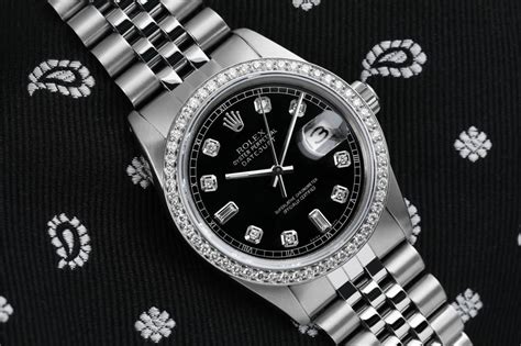 rolex datejust 36mm quadrante nero|rolex datejust 36 oyster steel.